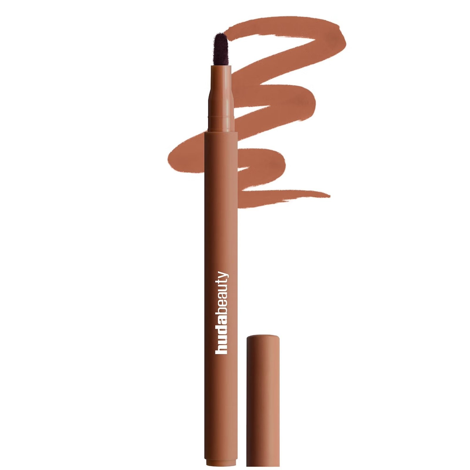 Huda Beauty Lip Contour Lip Stain for 12-Hour Wear-Toasty Brown