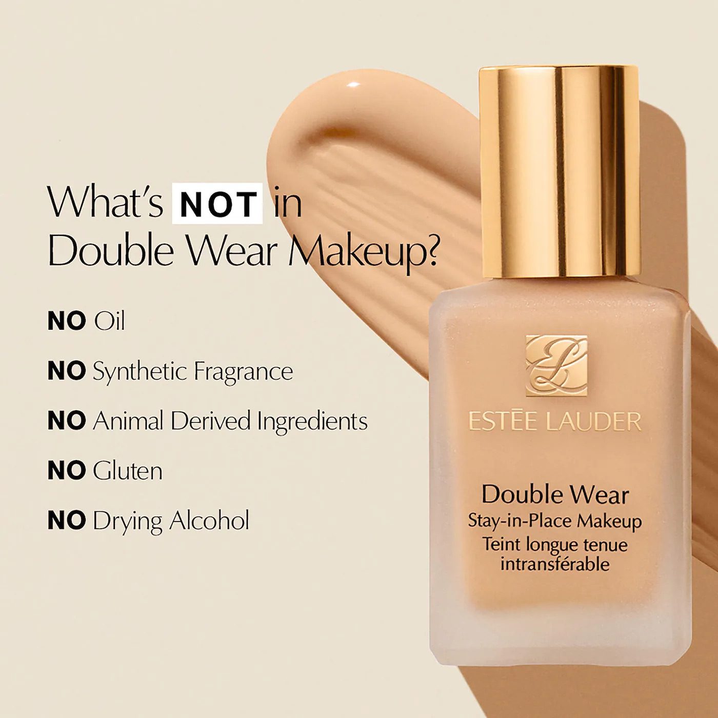 Estée Lauder Double Wear Stay-in-Place Foundation-1W1 Bone - Image 4